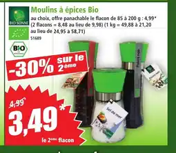 Norma BIO SONNE Moulins à épices Bio offre