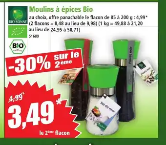 Norma BIO SONNE Moulins à épices Bio offre