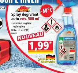 Norma Spray dégivrant auto offre