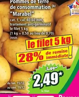 Norma Pommes de terre de consommation Marabel offre