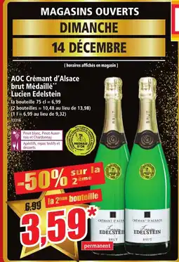 Norma AOC Crémant d'Alsace brut Médaillé Lucien Edelstein offre