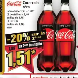 Norma COCA-COLA zéro offre
