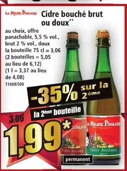 Norma LA MERE POULARD Cidre bouché brut ou doux offre
