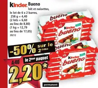 Norma KINDER Bueno offre