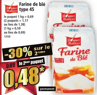 Norma Farine de blé type 45 offre