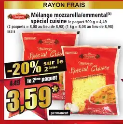 Norma Mélange mozzarella/emmental spécial cuisine offre