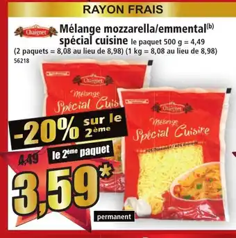 Norma Mélange mozzarella/emmental spécial cuisine offre