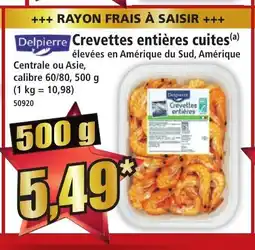 Norma DELPIERRE Crevettes entières cuites offre