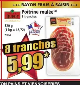 Norma DUPUY Poitrine roulée offre