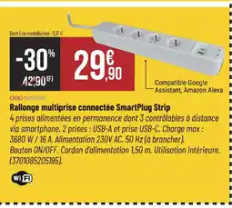 Bricorama Rallonge multiprise connectée SmartPlug Strip offre