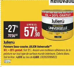 Bricorama JULIEN Peinture Sous-couche Universelle offre