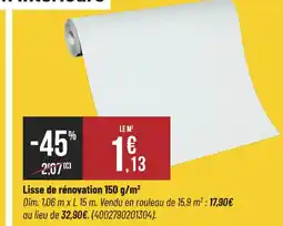 Bricorama Lisse de rénovation 150 g/m² offre