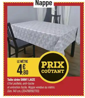 Bricorama SHINY LAIZE Toile cirée offre