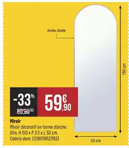 Bricorama Miroir offre