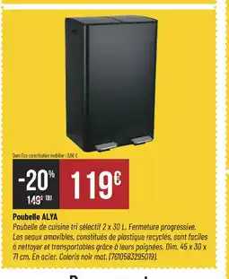 Bricorama ALYA Poubelle offre