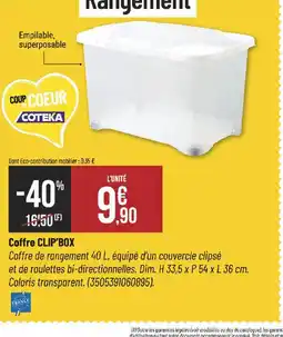 Bricorama CLIPBOX Coffre offre