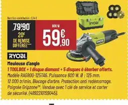 Bricorama RYOBI Meuleuse d'angle offre