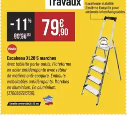 Bricorama Escabeau XL20 5 marches offre