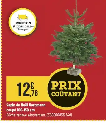 Bricorama Sapin de Noël Nordmann coupé offre