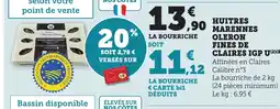 Bi1 Huitres marennes oleron fines de claires igp u offre