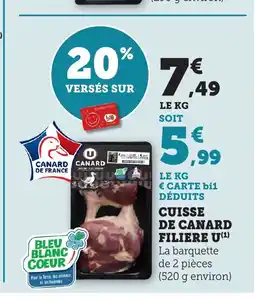Bi1 Cuisse de canard filiere u offre