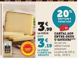 Bi1 Cantal aop entre-deux u saveurs offre