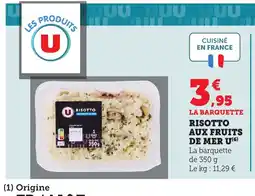 Bi1 Risotto aux fruits de mer u offre