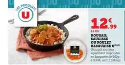 Bi1 Rougail saucisse ou poulet basquaise u offre