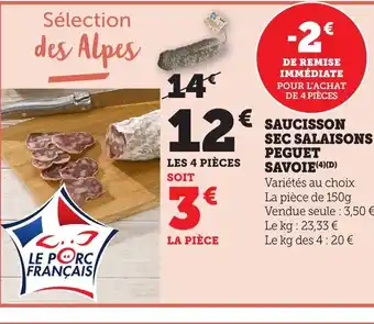 Bi1 Saucisson sec salaisons peguet savoie offre