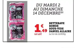 Bi1 Betterave ronde sous-vide daniel allaire offre