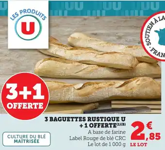 Bi1 3 baguettes rustique u offre
