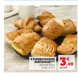 Bi1 8 viennoiseries fantaisies offre