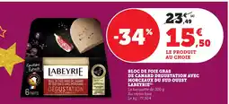 Bi1 LABEYRIE Bloc de foie gras de canard degustation avec morceaux du sud ouest offre
