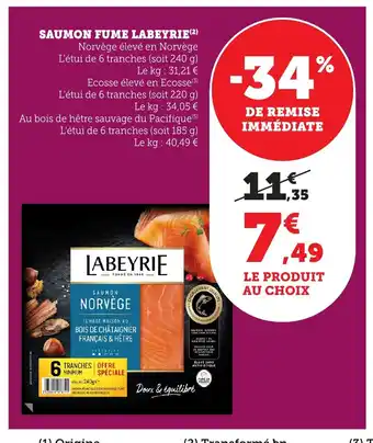 Bi1 LABEYRIE Saumon fume offre
