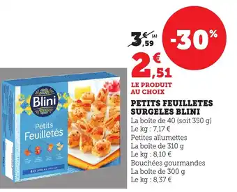 Bi1 BLINI Petits feuilletes surgeles offre