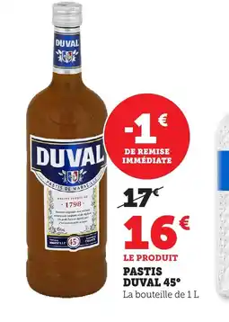 Bi1 DUVAL 45° Pastis offre
