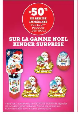 Bi1 KINDER SURPRISE Sur la gamme noel offre