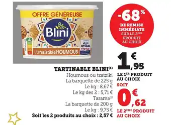 Bi1 BLINI Tartinable offre
