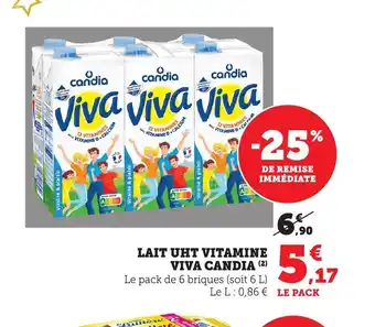 Bi1 Lait uht vitamine viva candia offre