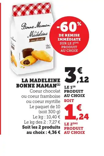 Bi1 BONNE MAMAN La madeleine offre