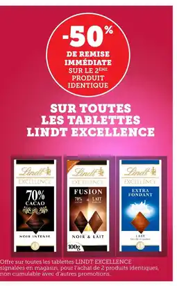 Bi1 LINDT EXCELLENCE Sur toutes les tablettes offre