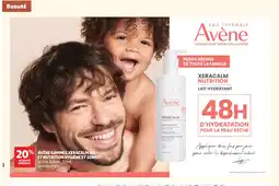 Auchan Avène gammes xeracalm ad et nutrition hygiène et soins offre