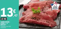 E.Leclerc Viande bovine steak à griller offre