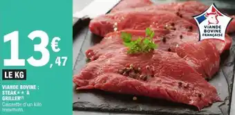 E.Leclerc Viande bovine steak à griller offre