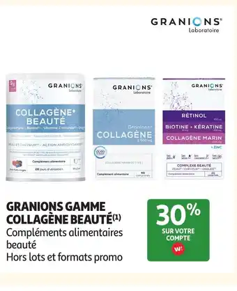 GRANIONS Gamme collagène beauté