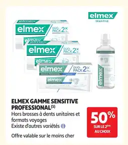Auchan ELMEX Gamme sensitive professional offre