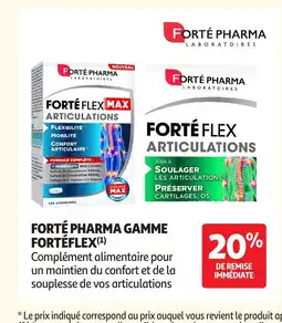 Auchan FORTÉ PHARMA Gamme fortéflex offre