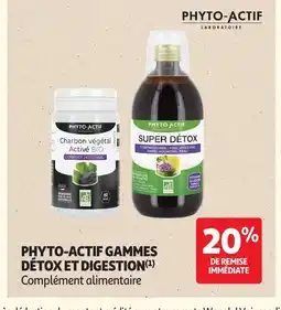 Auchan PHYTO-ACTIF Gammes détox et digestion offre