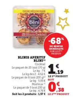 U Express BLINI Blinis aperitif offre