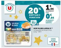 U Express Mini blinis apero u offre